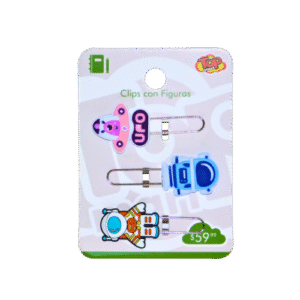 Clips con figuras de astronautas