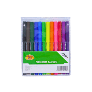 Set de plumones con 12 pzas