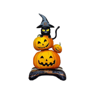 Globo calabazas con gato