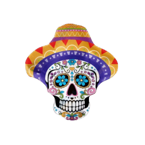 Globo calavera charra