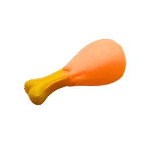 Juguete para mascota con forma de pierna de pollo