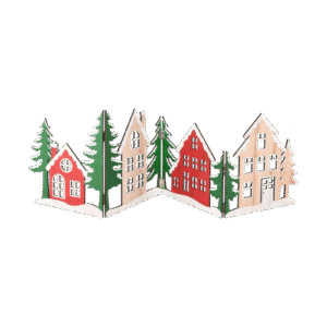 Villa Navideña de madera