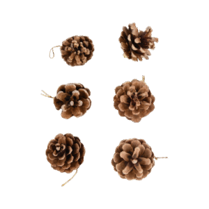 Decoración piñas navideñas