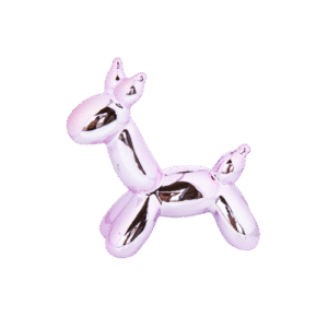 Figura decorativa de perro globo