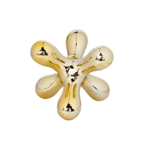 Figura decorativa simetrica dorada