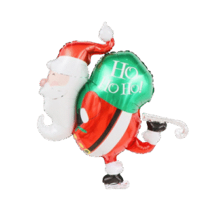 Globo "Santa Claus con patines"