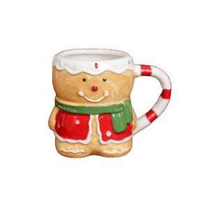 Taza navideña de gallleta de jengibre