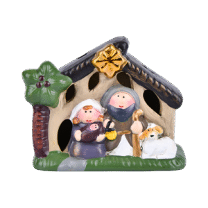 Nacimiento navideño con luz