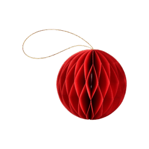 Adorno navideño de papel estilo panal chico