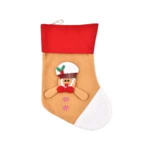 Bota navideña muñeco de jengibre