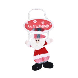 Santa Claus con letrero