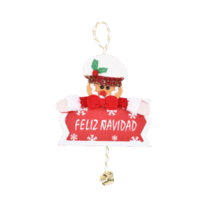 Muñeco de jengibre colgante