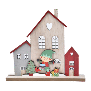 Villa navideña con duende