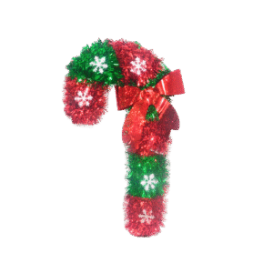 Bastón navideño de festón para pared