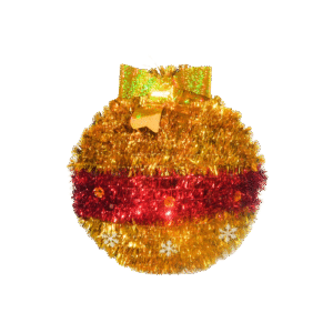 Esfera navideña de festón para pared de 32cm