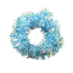 Escarcha navideña azul