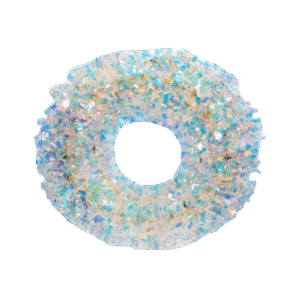 Corona navideña tornasol de 30cm