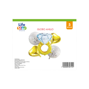 Set globo anillo 5 piezas
