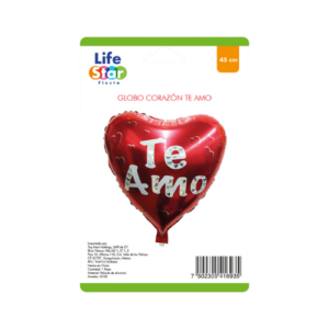 Globo corazón "Te amo"