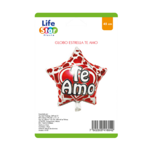 Globo estrella "Te amo"