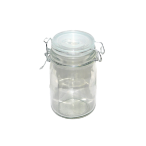 Frasco de Vidrio con tapa hermetica tipo clip