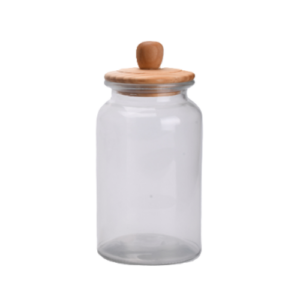 Recipiente de vidrio con tapa 980ml