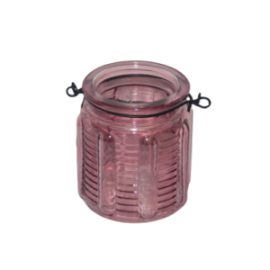 Jarrón con mango rosa