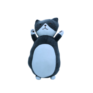 Gato gris de peluche