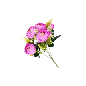 Flor artificial rosa