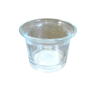 Vaso votivo chico de vidrio 100ml