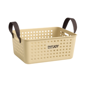 Cesta de almacenamiento con asa: 27 x 16 x 13 cm
