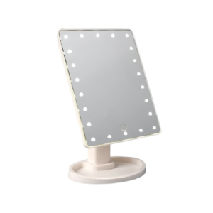Espejo de maquillaje con luz LED