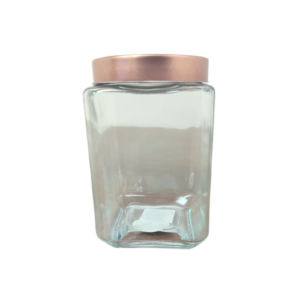 Recipiente de cristal para almacenamiento con tapa 1650 ml