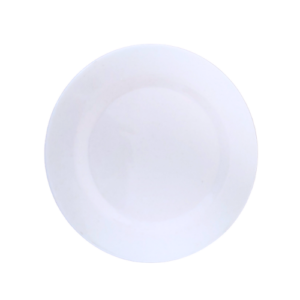 Plato de melamina con borde de bambú de 20.3 cm