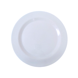 Plato de melamina con borde de bambú de 28 cm