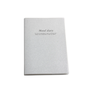 Libreta con acabado glitter